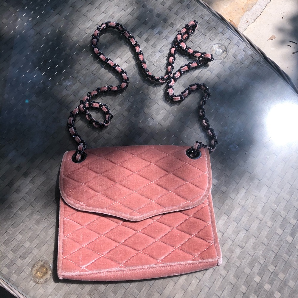 Rebecca Minkoff Pink Velvet Purse